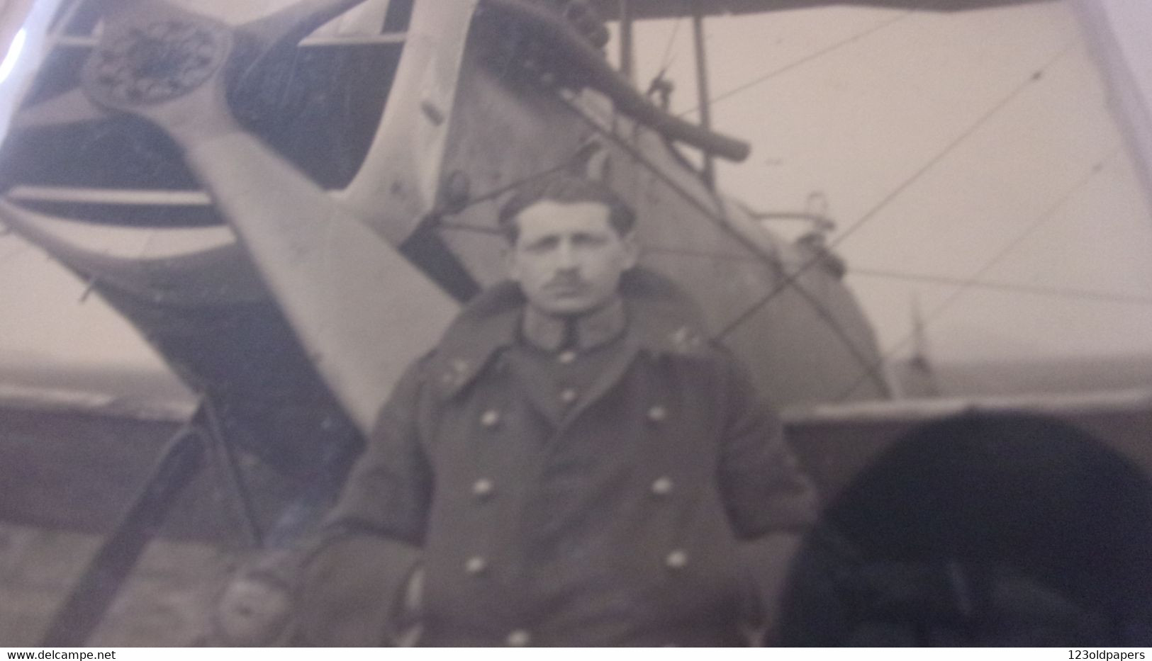 ♥️♥️ CARTE PHOTO BRUXELLES 1926 AVIATEUR ENVOI AUTOGRAPHE A IDENTIFIER  AVION TENUE MILITAIRE - China