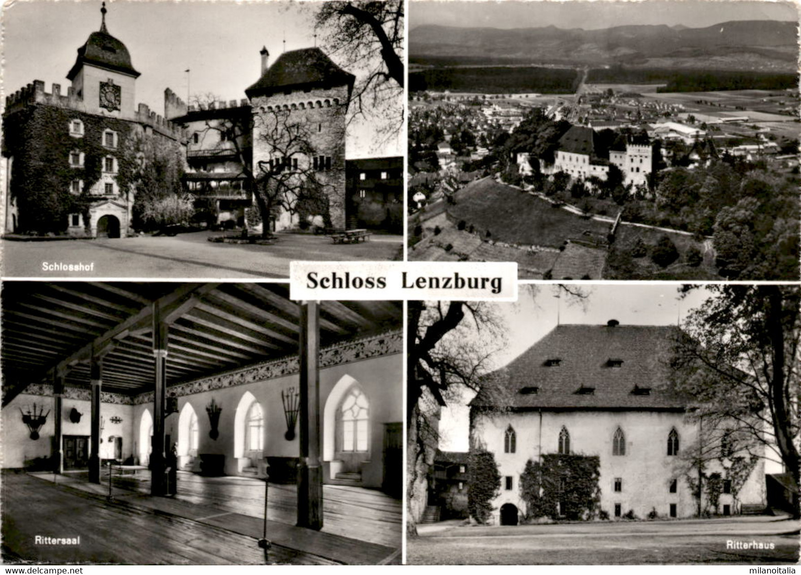 Schloss Lenzburg - 4 Bilder (47509) * 1. 8. 1966 - Lenzburg