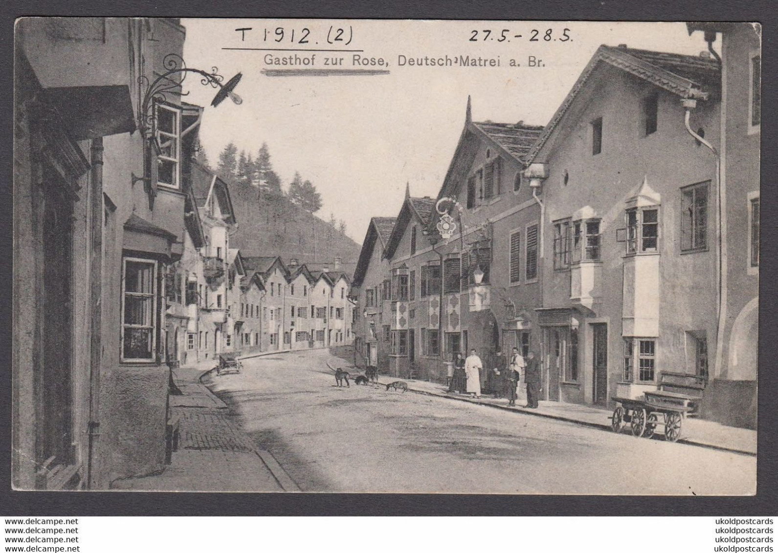 AK - Austria - DEUTSCH MATREI, ( Matrei Am Brenner ), Gashof Zur Rose, 1912. - Matrei Am Brenner