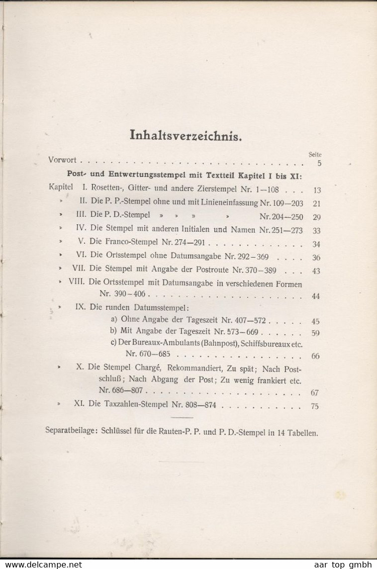 Schweiz, Dei Schweizerischen Post- Und Entwertungs-Stempel H. Jäggli-Weber 1920 78 Seiten + Abild.Tafeln 554gr - Sonstige & Ohne Zuordnung