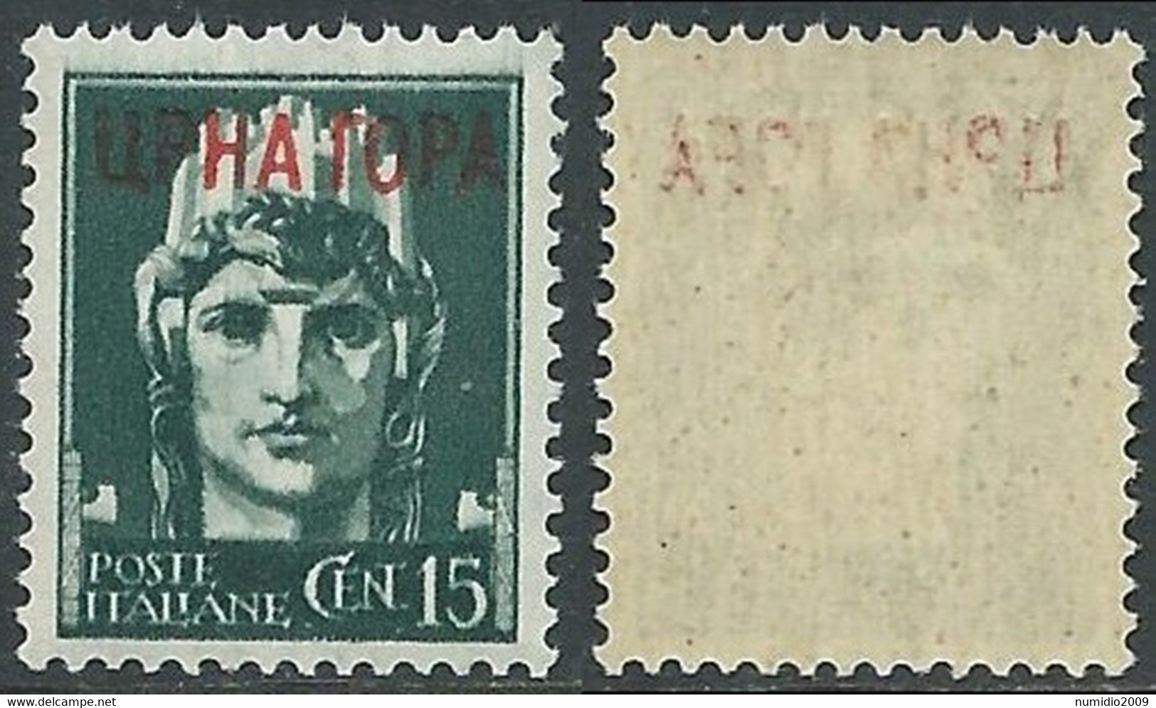 1941 MONTENEGRO IMPERIALE 15 CENT MNH ** - RF37 - Montenegro