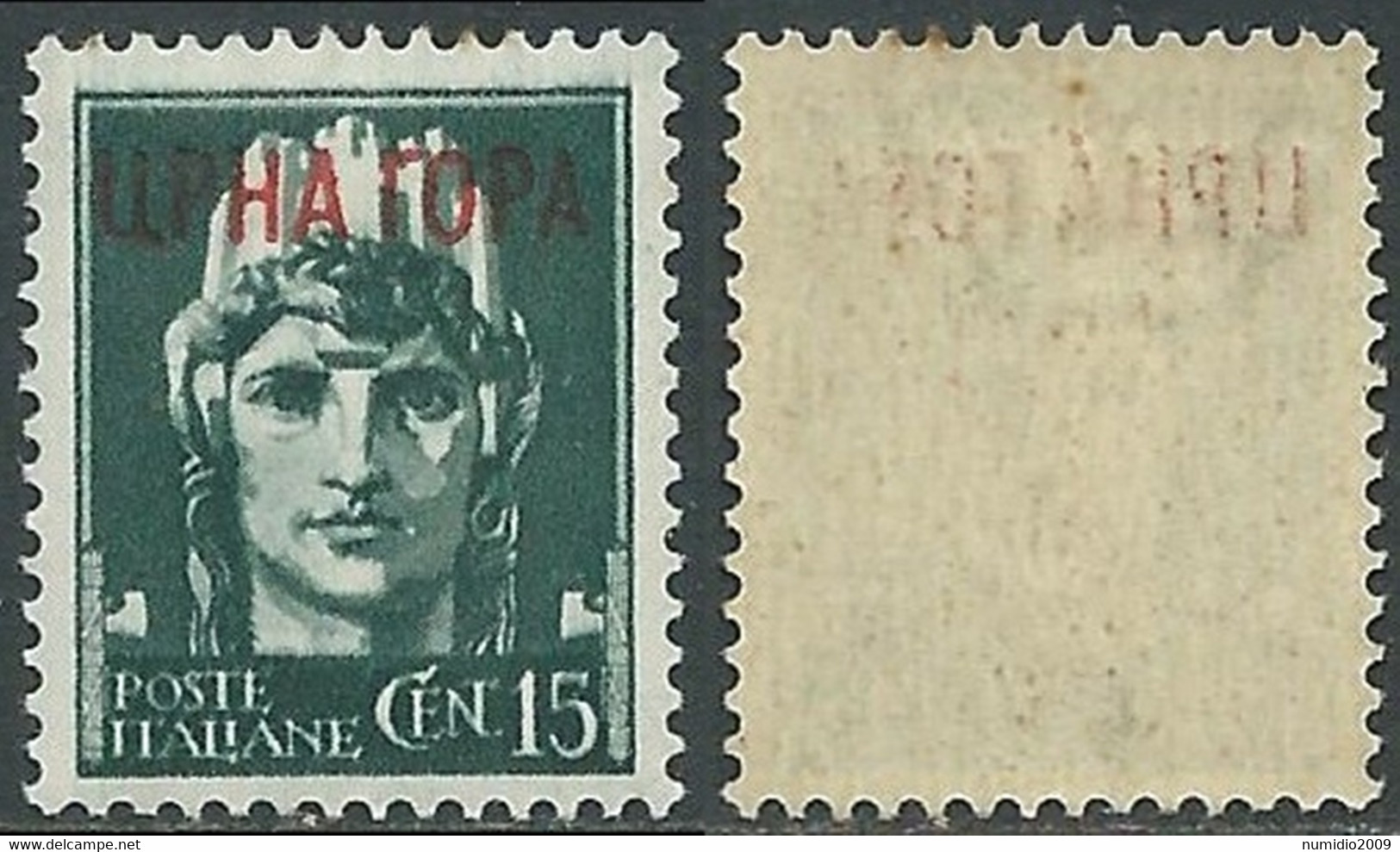 1941 MONTENEGRO IMPERIALE 15 CENT MNH ** - RF37-2 - Montenegro