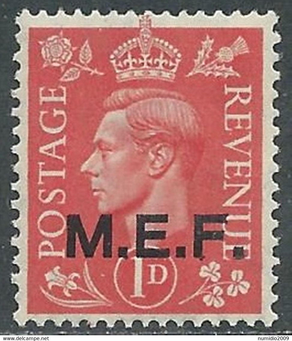 1943-47 OCCUPAZIONE BRITANNICA MEF 1 P MNH ** - RF37-6 - British Occ. MEF