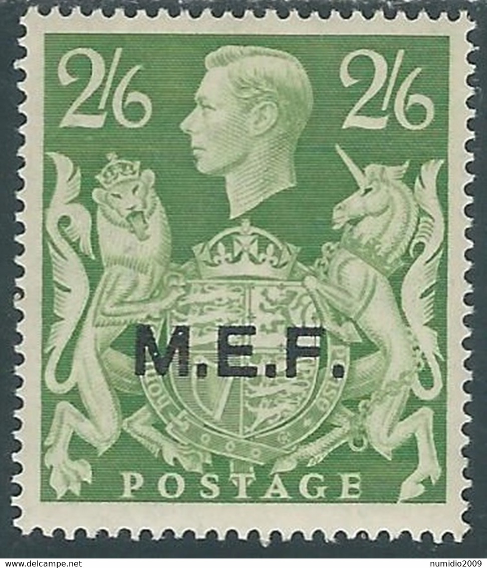 1943-47 OCCUPAZIONE BRITANNICA MEF 2/6 S MH * - RF27-3 - Britse Bezetting MEF