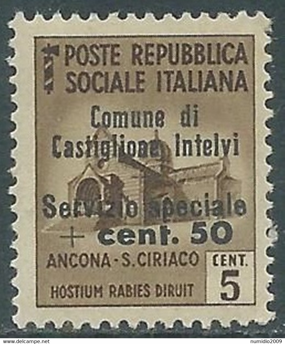 1945 ITALIA EMISSIONI LOCALI CASTIGLIONE D'INTELVI 50 SU 5 CENT MNH ** - RF36-5 - Emissions Locales/autonomes