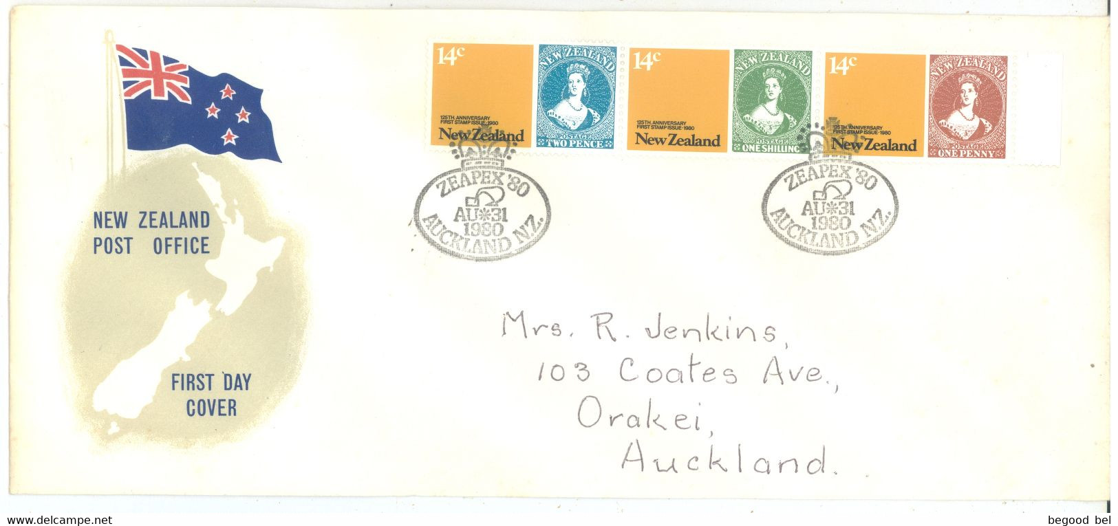 NZ - FDC - 31.8.1980 - ZEAPEX 80 EXHIBITION - Lot 25169 - Cartas & Documentos