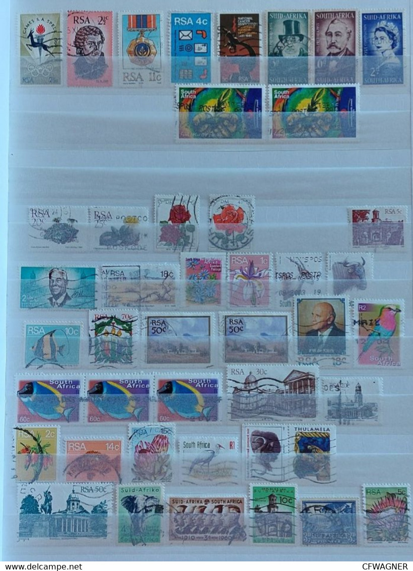 RSA; Lot Of Old And New Stamps, All Used / Cancelled / Gestempelt - Collections, Lots & Séries