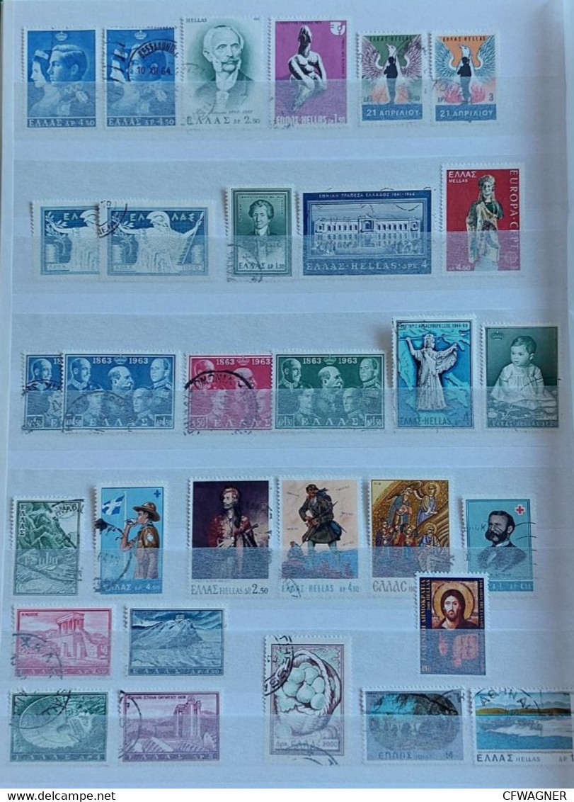 GREECE; Lot Of Old And New Stamps, All Used / Cancelled / Gestempelt - Verzamelingen