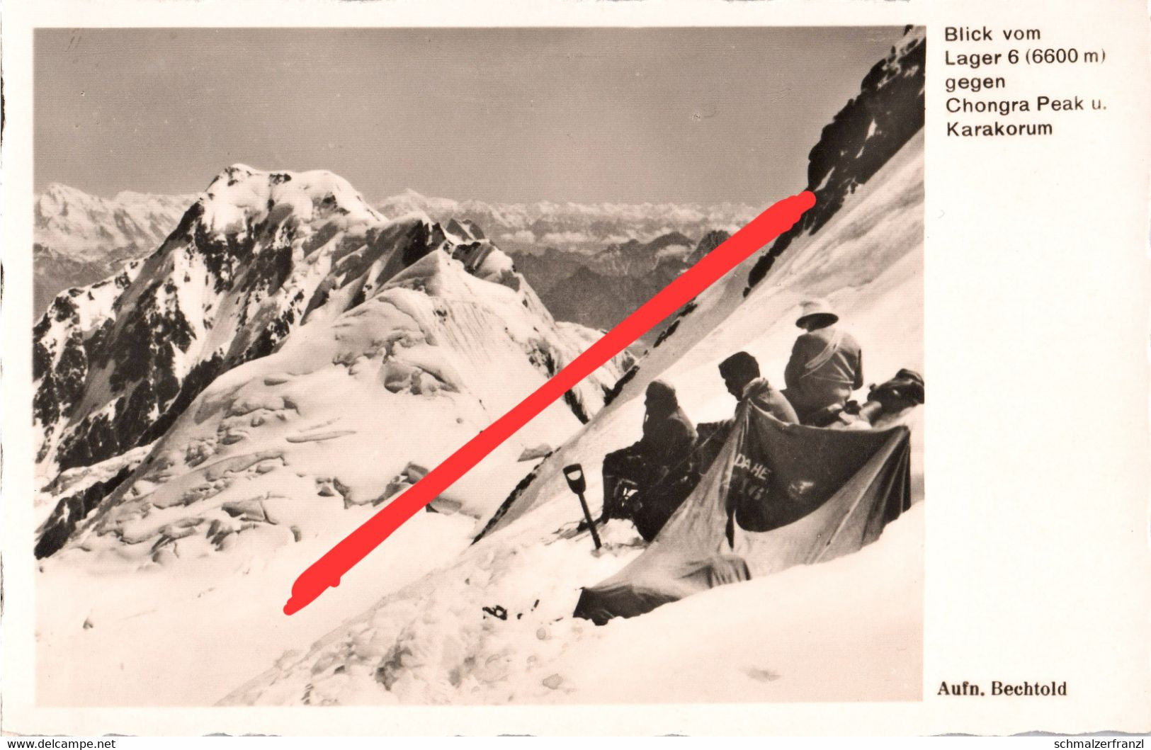 AK Deutsche Himalaya Expedition 1934 Merkl Wieland Lager 6 5 ? Chongra Peak Karakorum Nanga Parbat Himalayas Pakistan - Pakistán