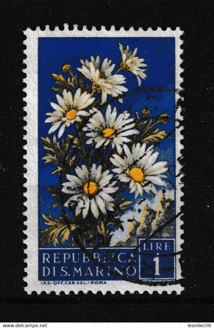 1957 Sam Marino Y&T: 731° Margariten Blumen - Used Stamps