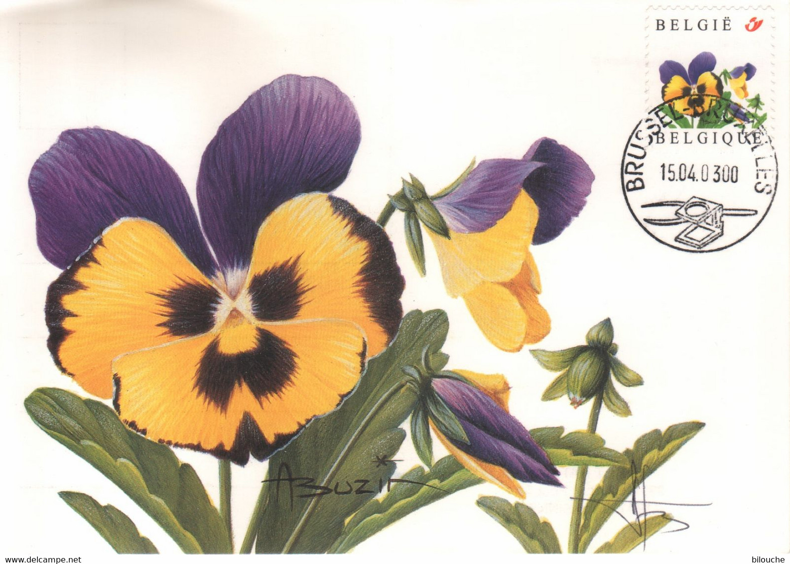 BUZIN / CARTE MAX / COB 3180 / PENSEE / VIOLETTE - VIOOLTJE - 1991-2000