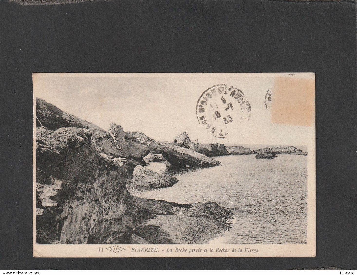 115689           Francia,    Biarritz,     La  Roche  Percee  Et  Le  Rocher De La  Vierge,     VGSB  1933 - Bearn