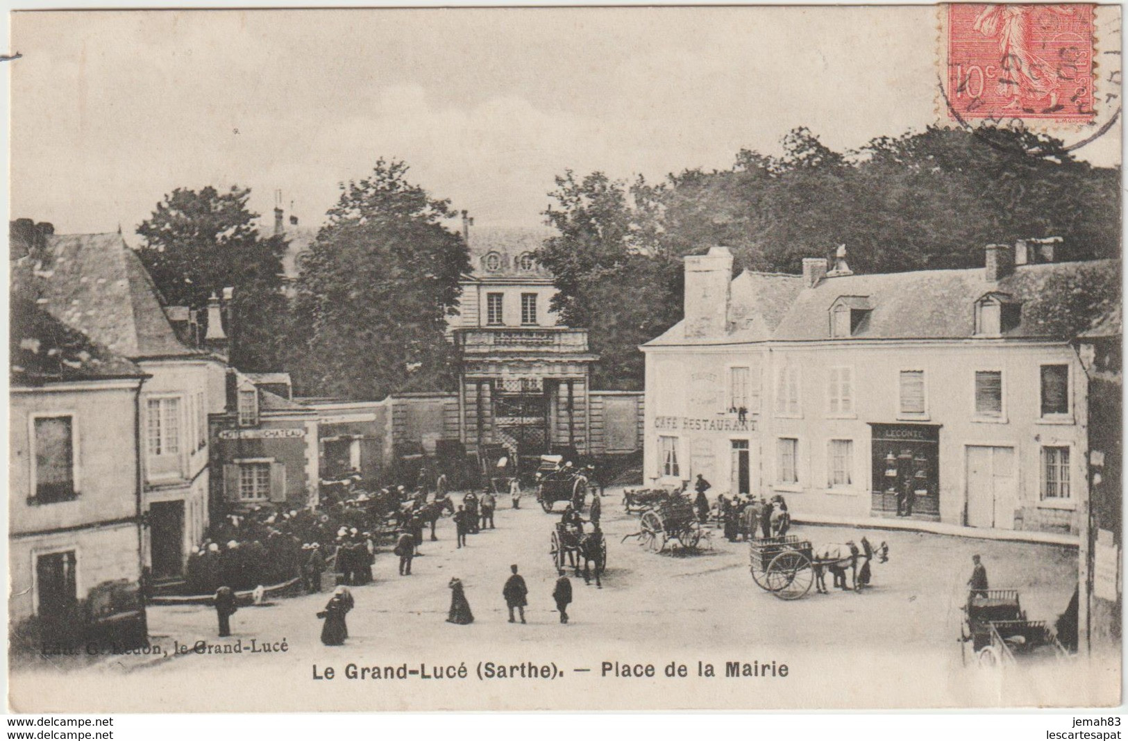 Le Grand Lucé Place De La Mairie 1906 (LOT A45) - Le Grand Luce