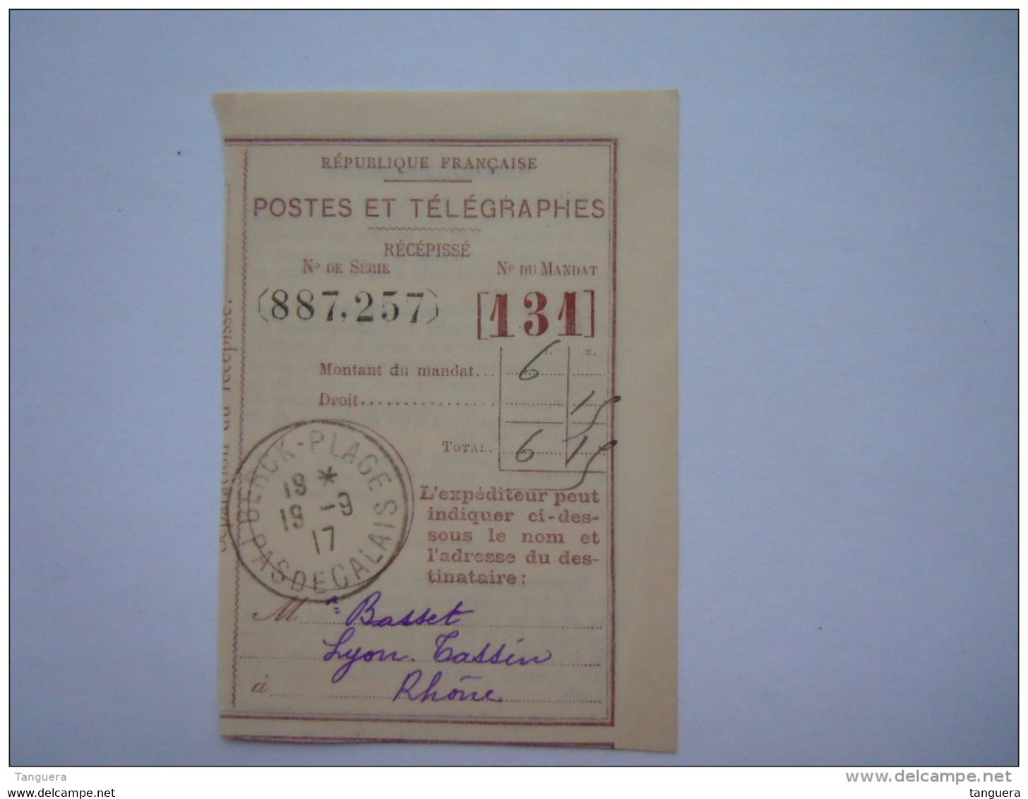 1917 Facture + Info + Preuve Paiement P. Basset Pharmacien Achat Cachets Dr. Faivre - Droguerie & Parfumerie