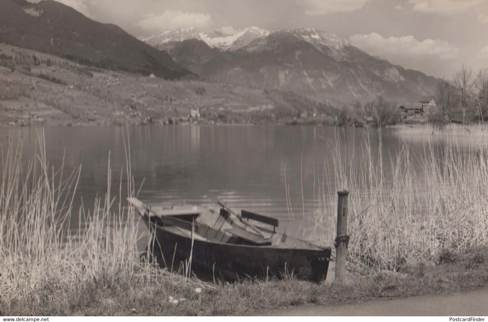 Sarnesee Pilatus  Boat Switzerland Stunning Real Photo Postcard - Sarn