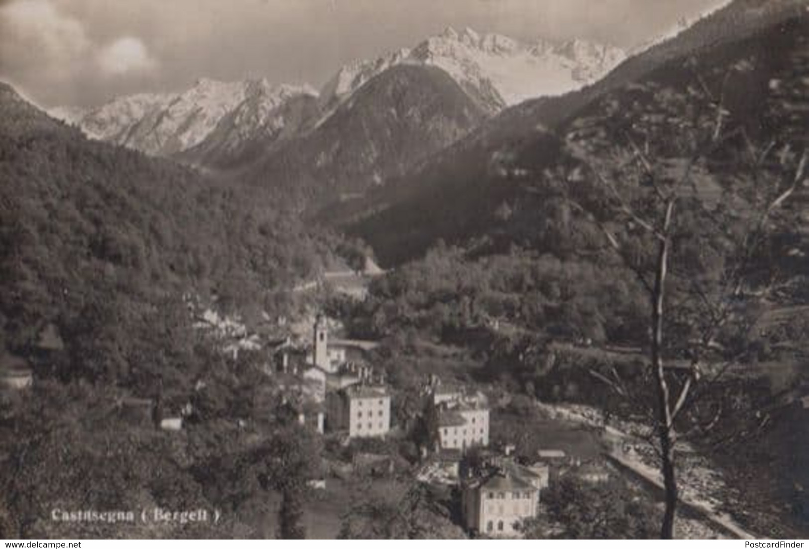 Switzerland Castasegna Swiss Bergell Real Photo Postcard - Castasegna