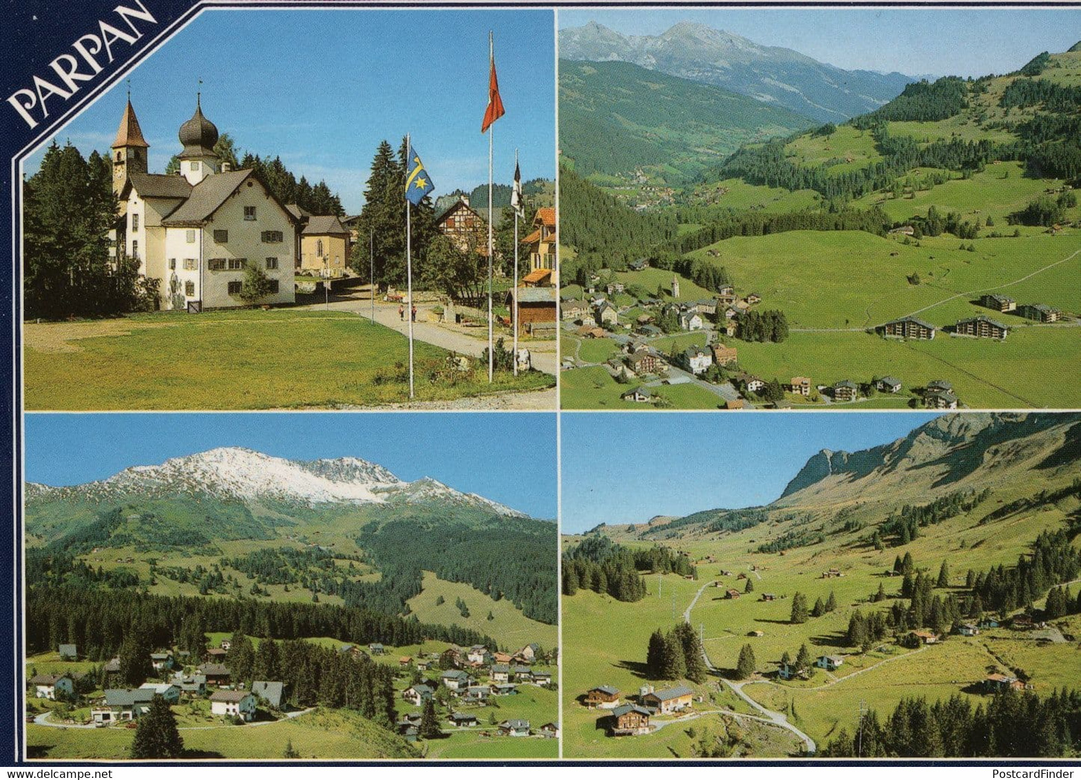 Views From Parpan Hofhaus Switzerland Postcard - Parpan