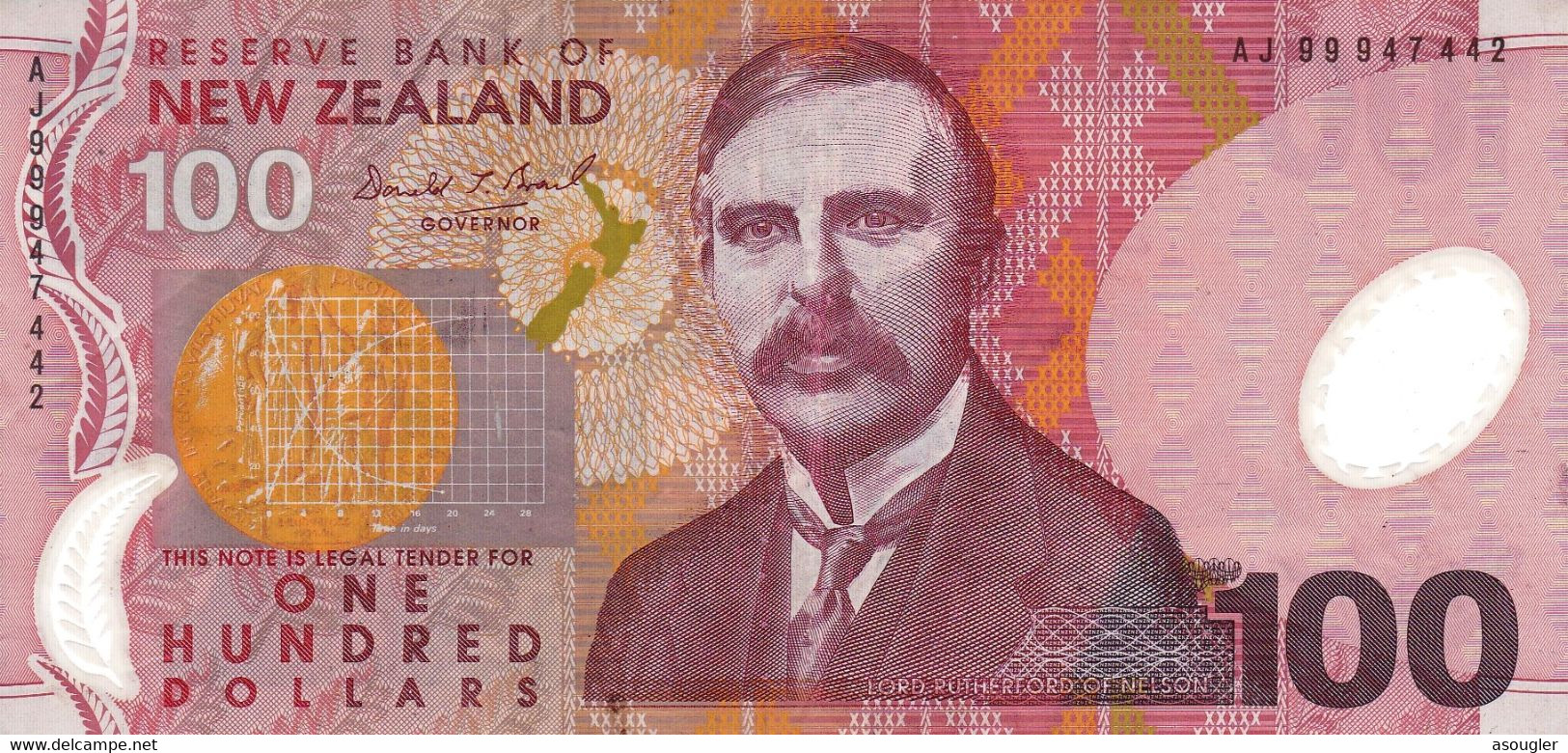 New Zealand 100 Dollars ND 1999 VF P-189a "free Shipping Via Registered Air Mail" - Neuseeland