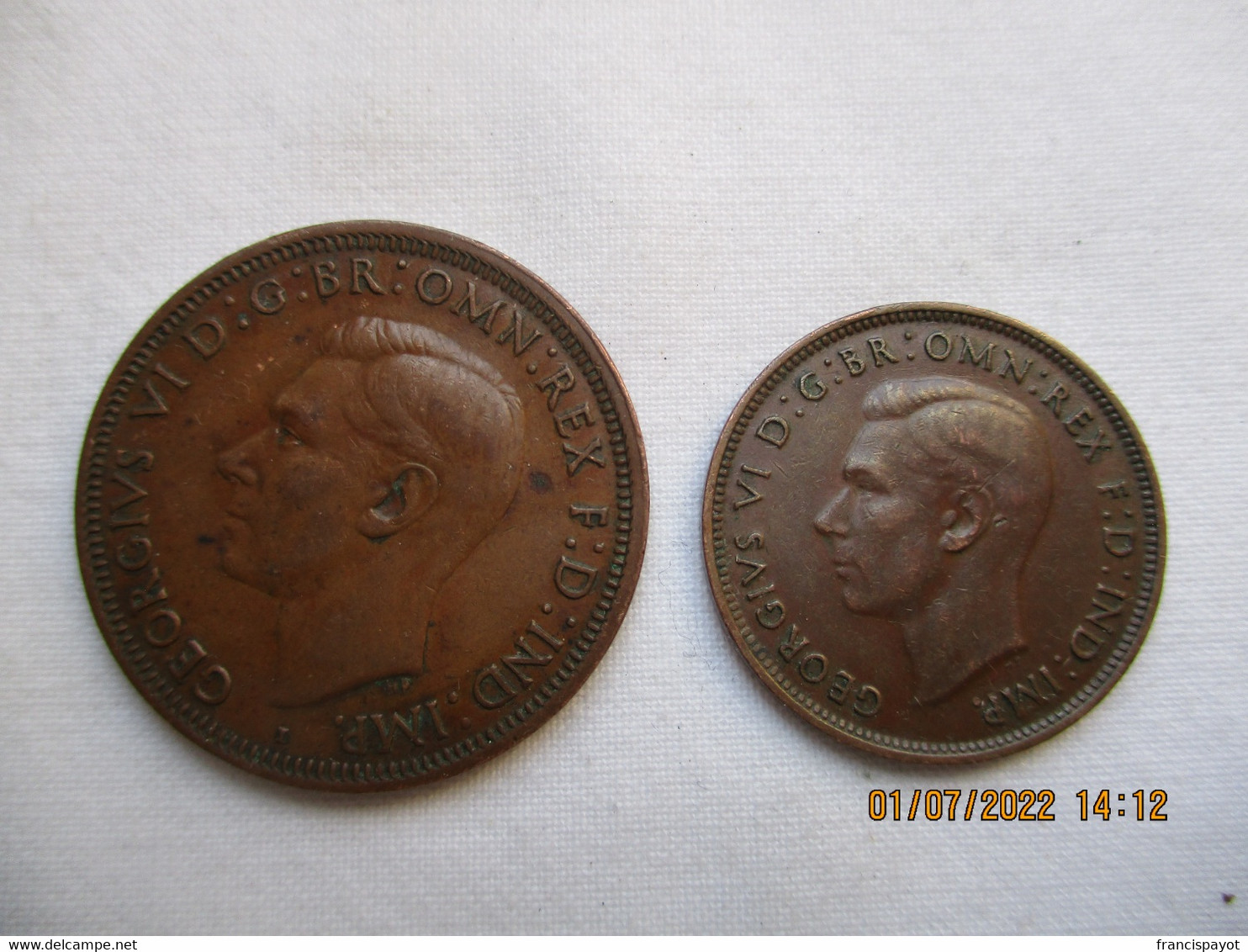 Australia: 1/2 Penny + 1 Penny 1943 - Penny