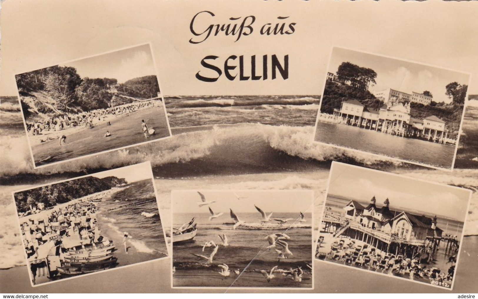 GRUSS AUS SELLIN AUF RÜGEN - Fotokarte Sonderstempel Gel.1962 V. Sellin > ??rhlitz, ... - Sellin