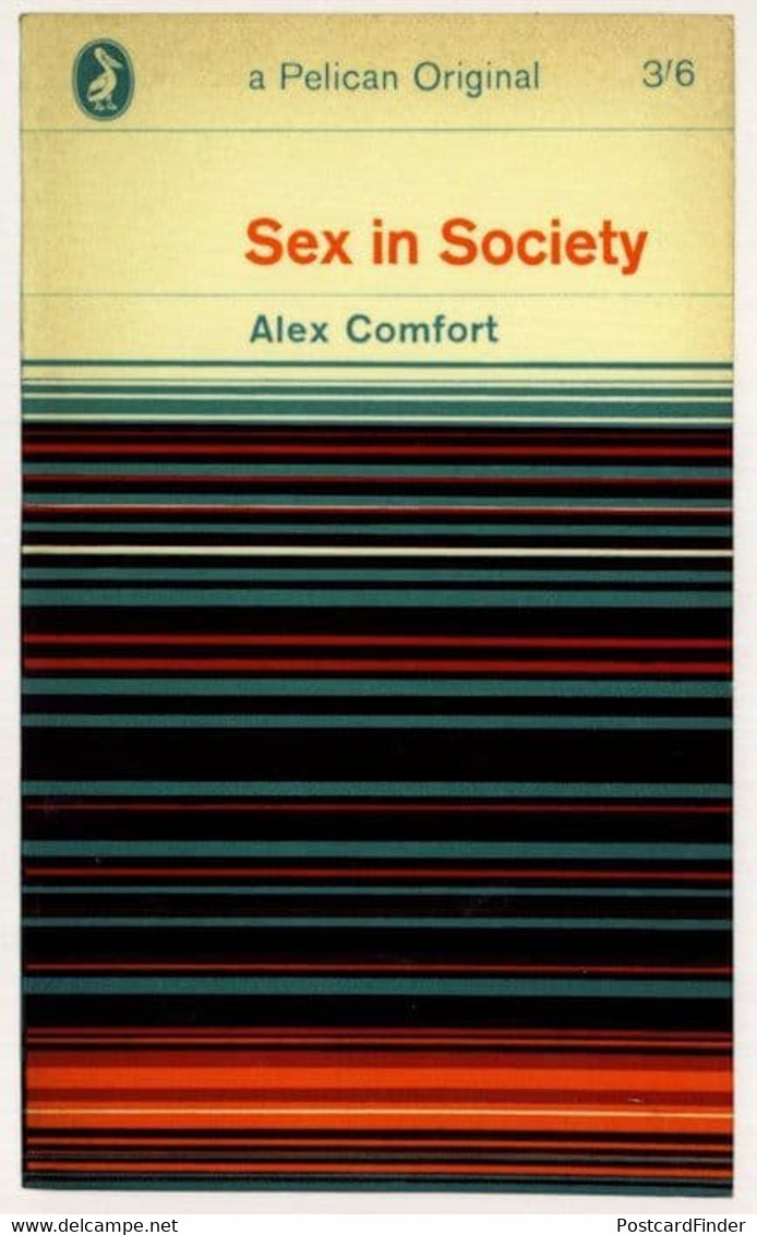 Sex In Society Alex Comfort 1964 Book Postcard - Non Classés