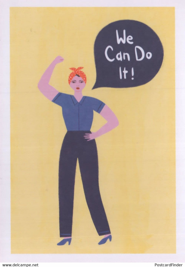 Rosie The Riveter J Howard Miller WW2 Female Workers Rights Postcard - Non Classés