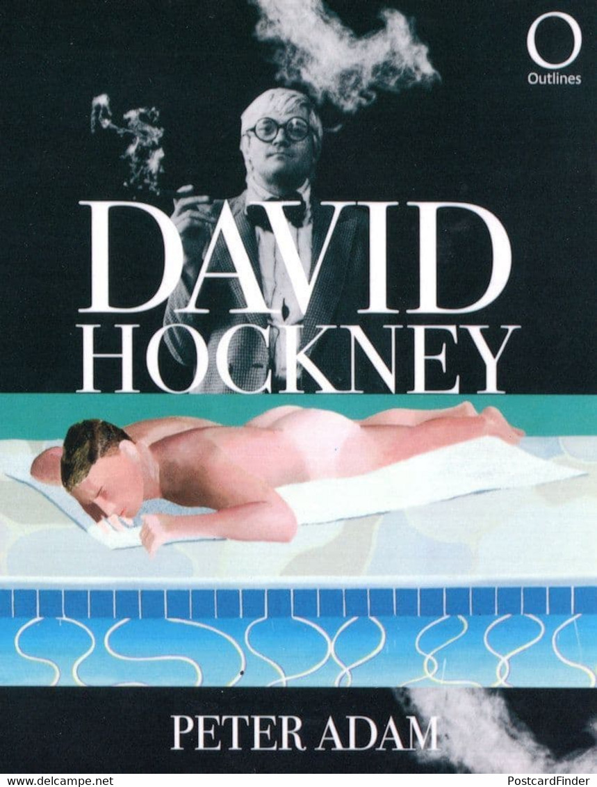 David Hockney Peter Adam Outlines Book Postcard Advertising Card - Non Classés