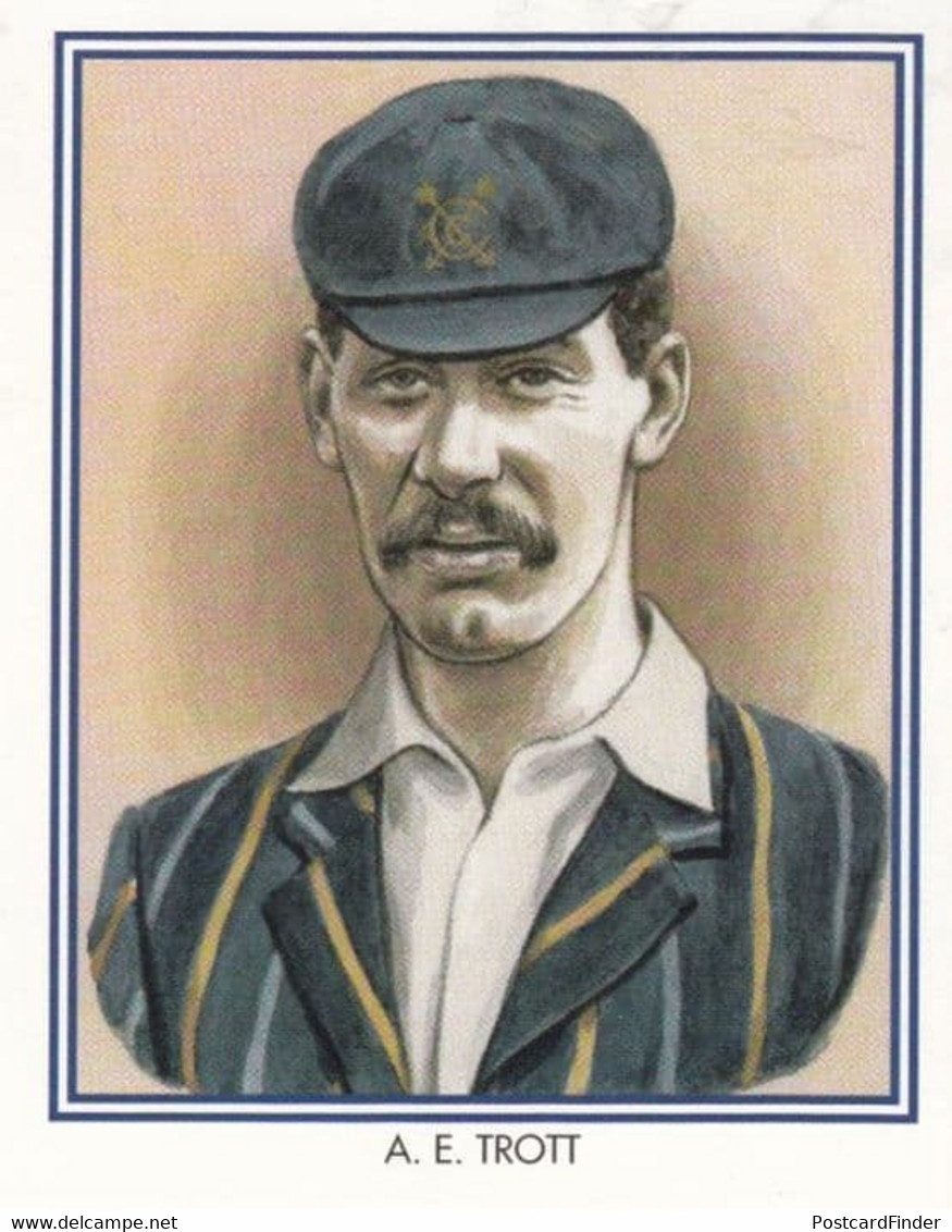 AE Albert Trott Middlesex Cricket Club Cricketer Rare Cigarette Card - Cricket