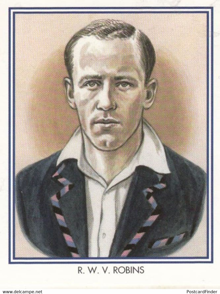 RWV Walter Robins Middlesex Cricket Club Cricketer Rare Cigarette Card - Cricket