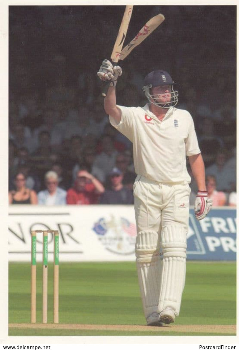 Andrews Flintoff Destroyed Bat England Vs South Africa Cricket Disaster Postcard - Cricket