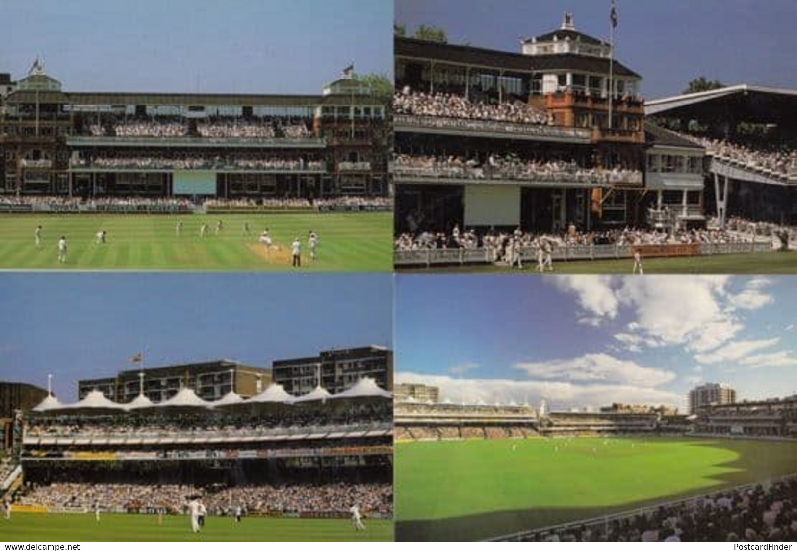 Matches In Action At Lords Cricket Ground Rare Set Of 4 Postcard S - Cricket