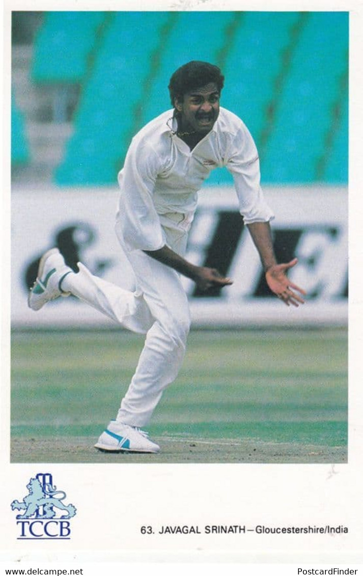 Javagal Srinath Gloucestershire India International Cricketer Cricket Postcard - Cricket