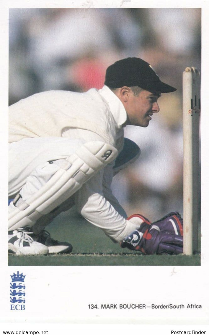 Mark Boucher Border & South Africa African Cricketer Cricket Postcard - Cricket