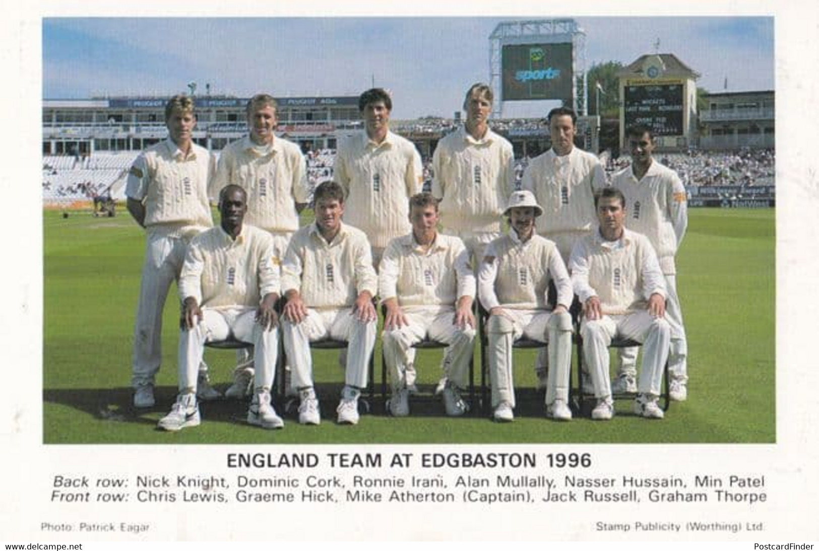 Benson & Hedges Final 1996 Northampton English Cricket Team Postcard - Cricket