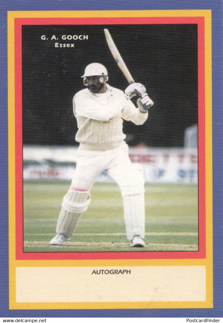 Graham Gooch Essex Limited Edition Vintage Cricket Trading Photo Card - Cricket