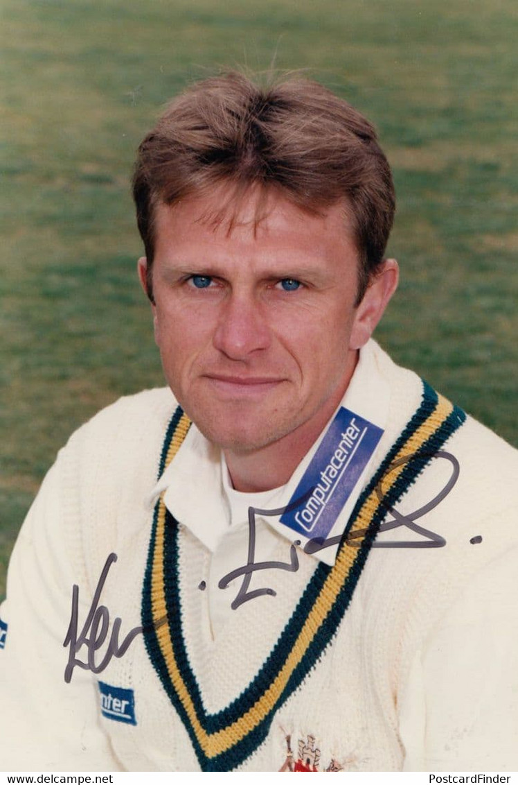 Kevin Evans Nottinghamshire Cricketer Cricket Hand Signed Photo - Cricket