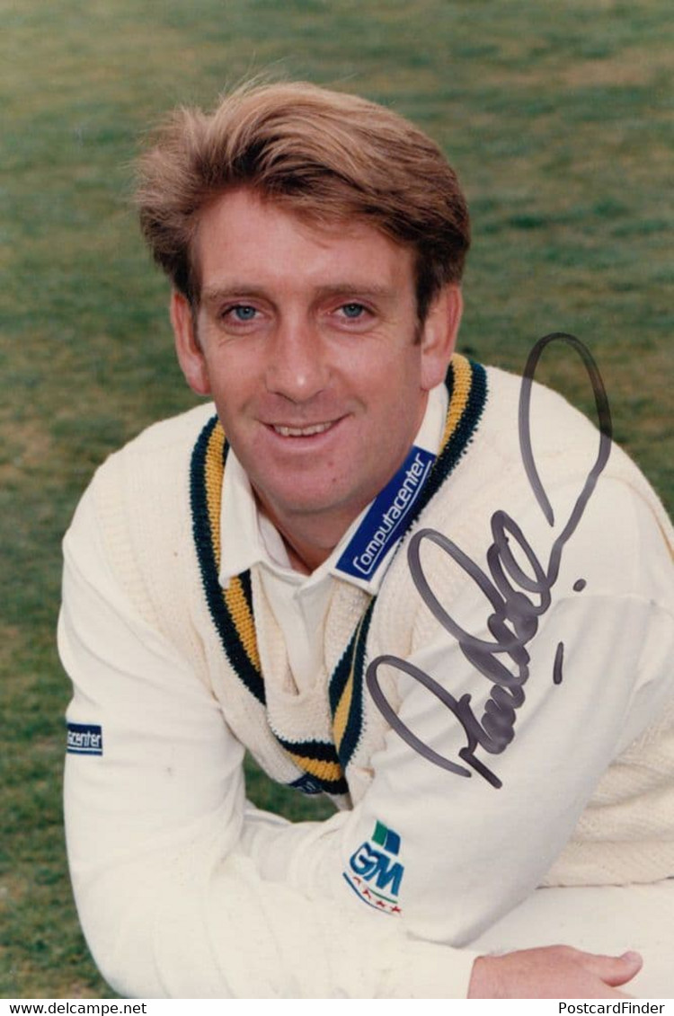 Paul Pollard Nottinghamshire Worcestershire Cricketer Cricket Hand Signed Photo - Cricket