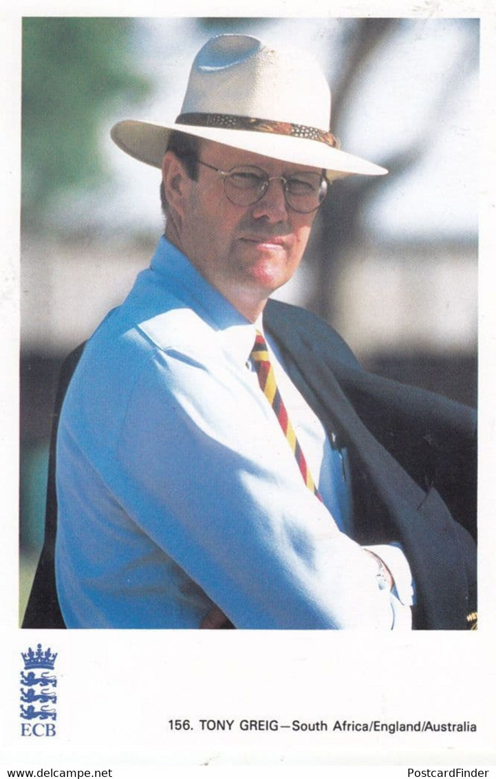 Tony Greig South Africa Australia Cricket Umpire Rare Postcard - Críquet