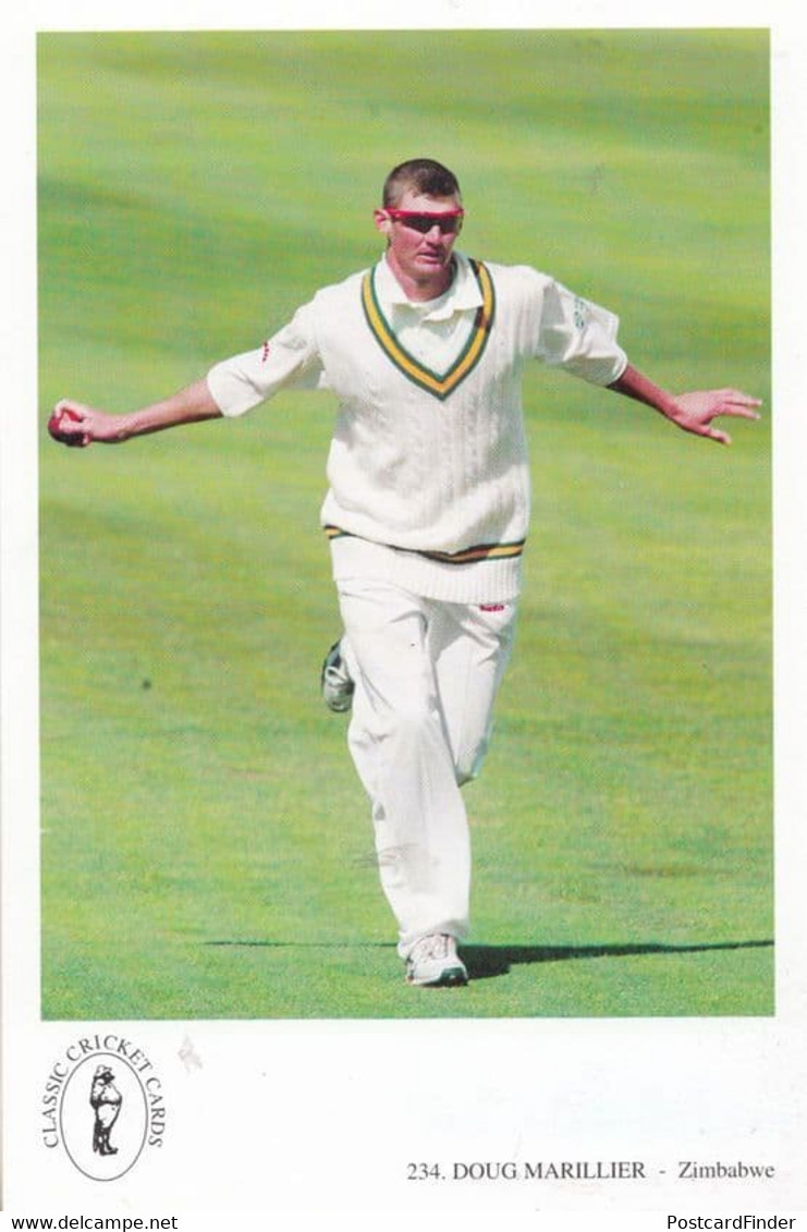 Doug Marillier Zimbabwe Team Cricketer Cricket Rare Postcard - Cricket