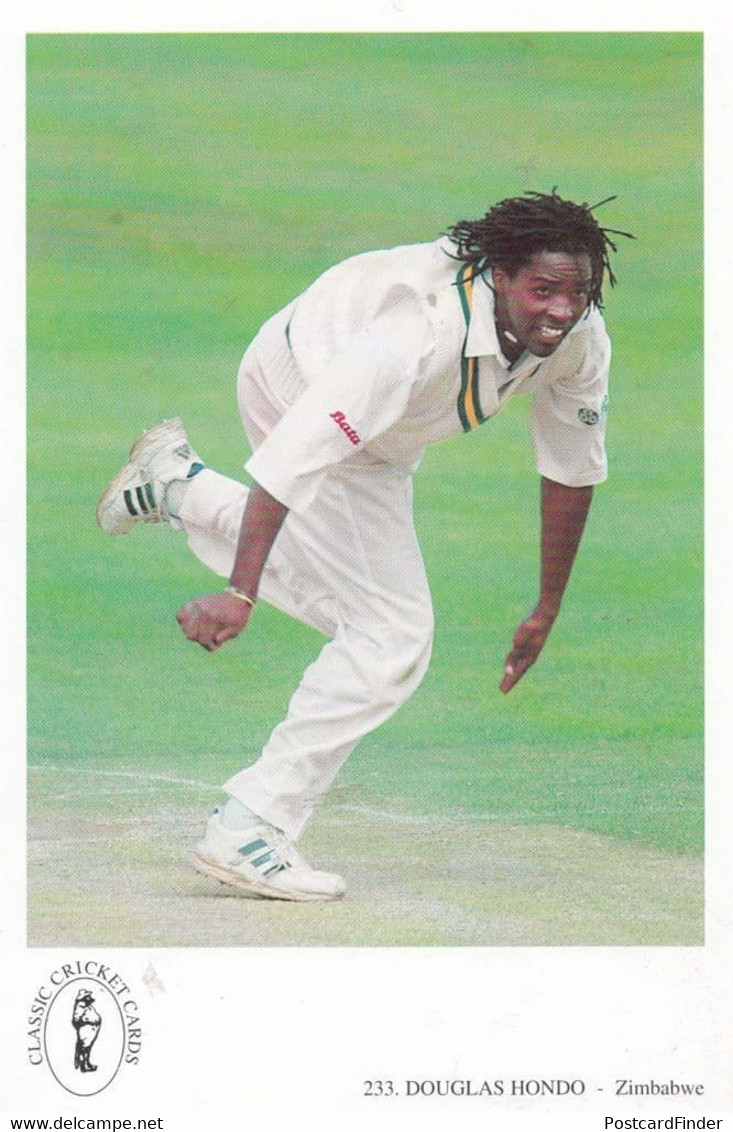 Douglas Hondo Zimbabwe Team Cricketer Cricket Rare Postcard - Cricket