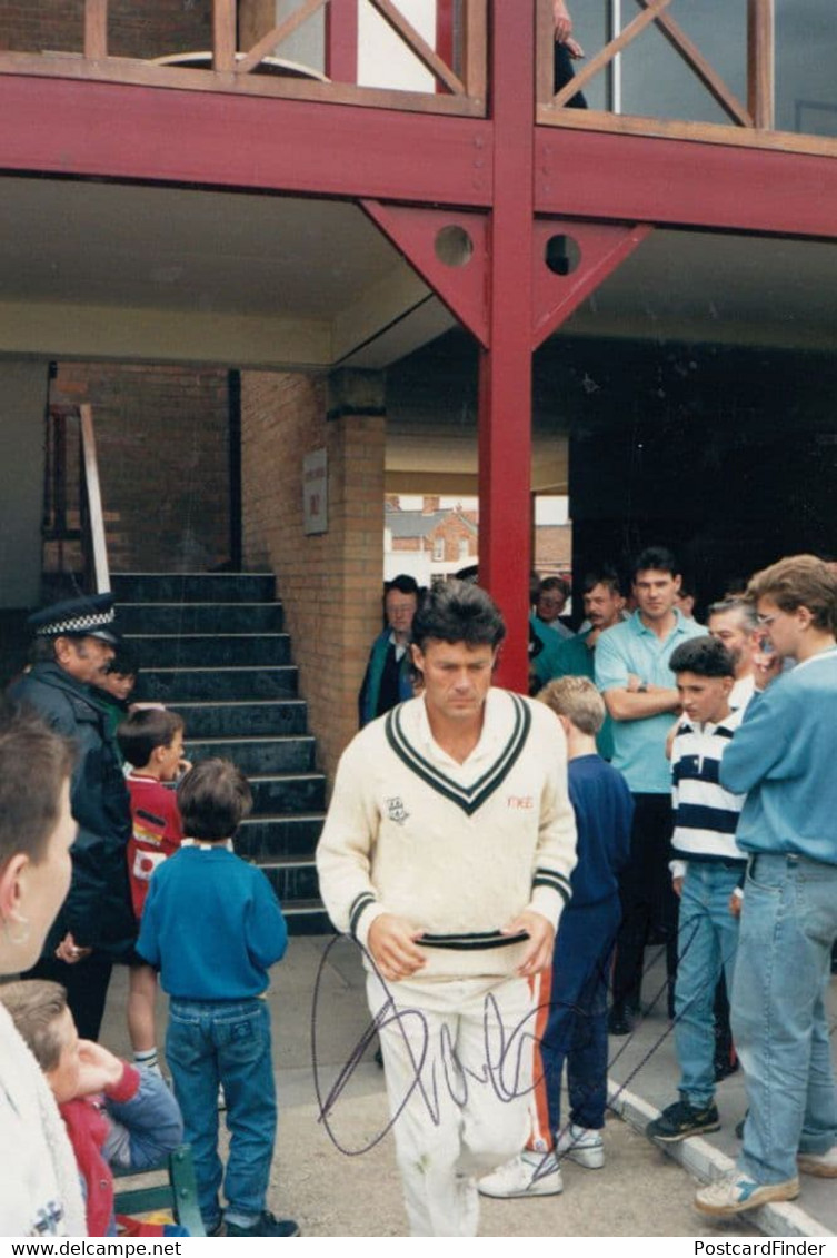 Neil Radford 1989 Northants Vs Worcestershire Hand Signed Photo - Cricket