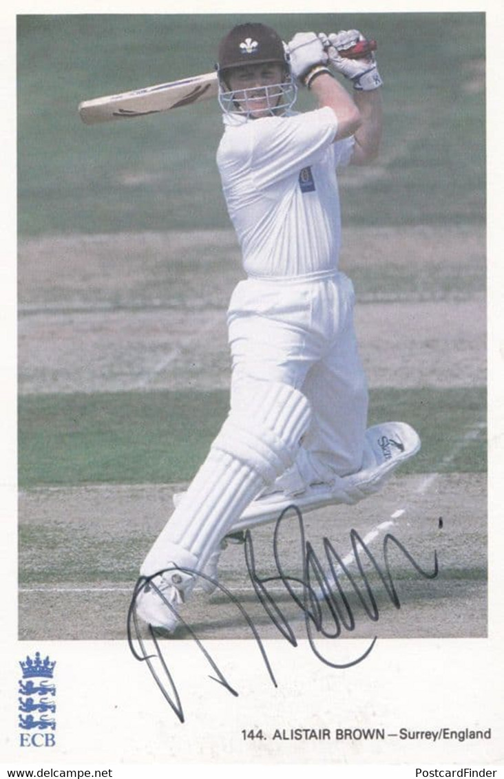 Alistair Brown Surrey England Classic Cricket Club Card Hand Signed Photo - Cricket