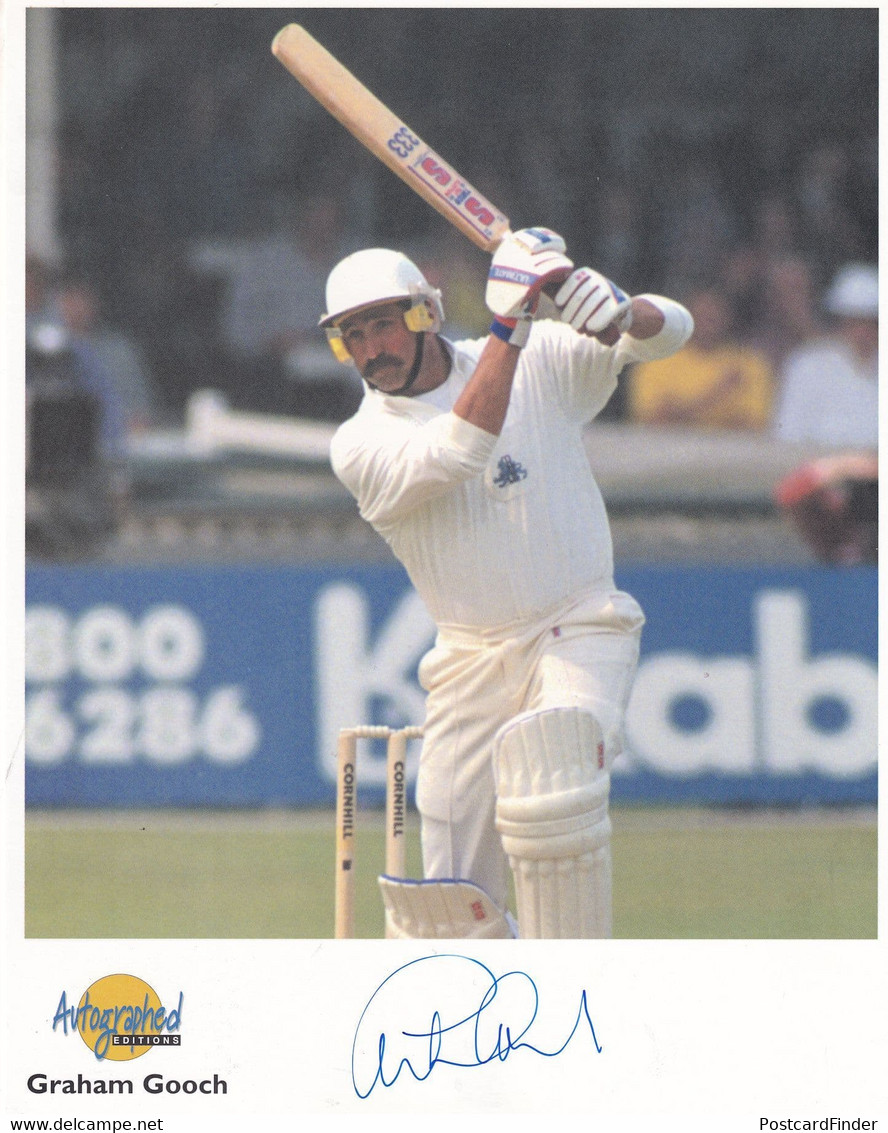 Graham Gooch 10x8 Autographed Editions Official Hand Signed Photo - Cricket