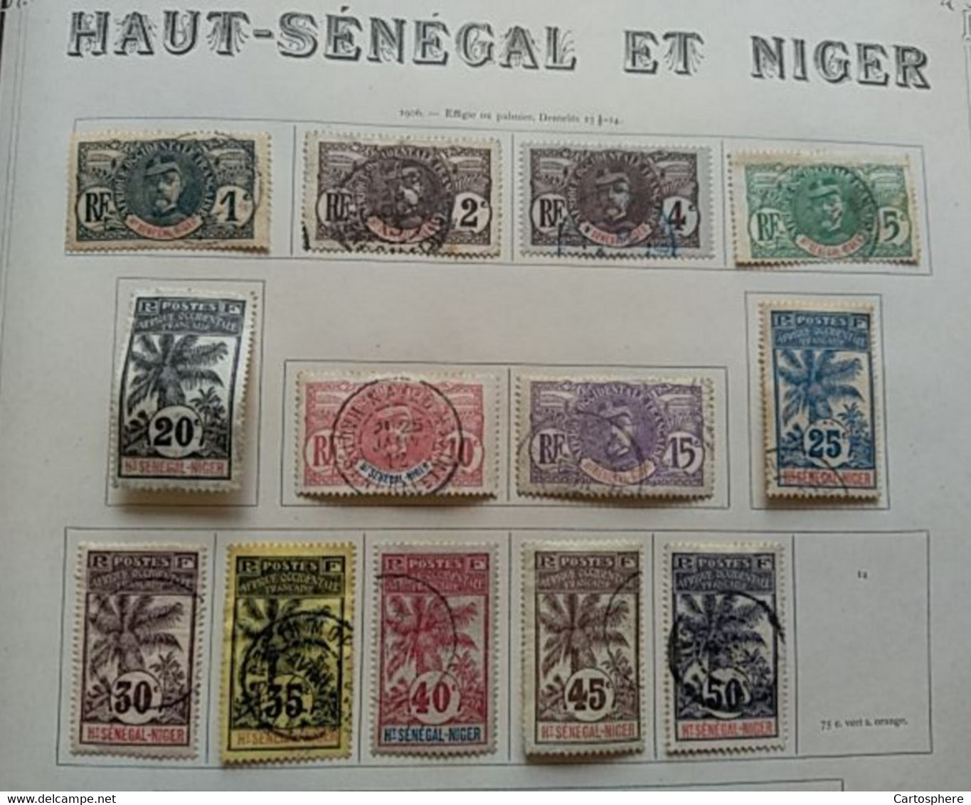 ⭐HAUT SENEGAL ET NIGER Poste N° 1 à 13 Oblitérés O⭐ - Used Stamps