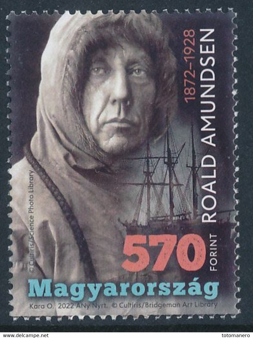 HUNGARY/Ungarn 2022 ROALD AMUNDSEN Was Born 150 Years Ago ** - Unused Stamps