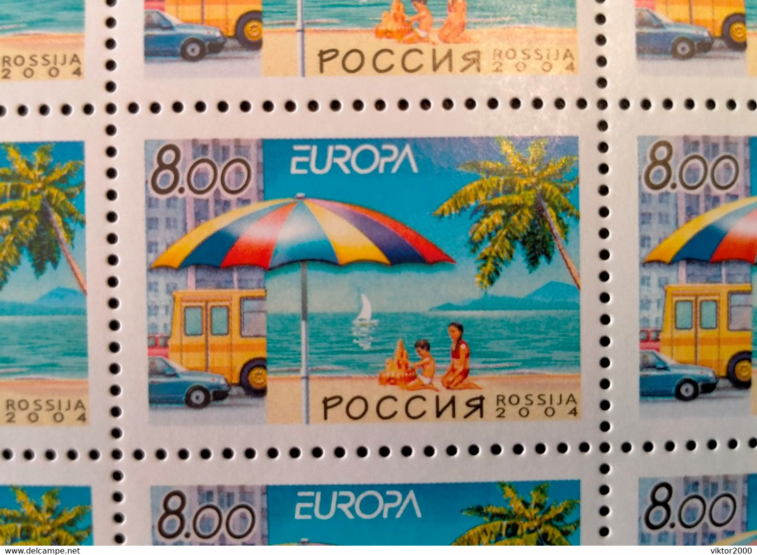 RUSSIA  MNH (**)2004 EUROPA Stamps - Holidays Mi 1175 , Yvert 6802 - Ganze Bögen