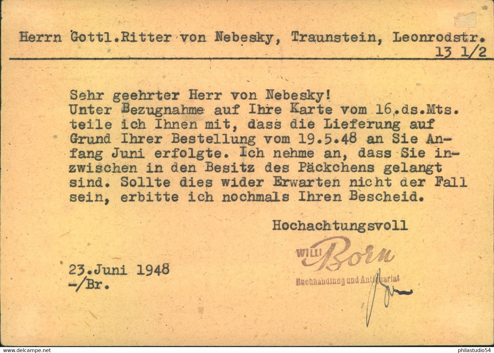 1948, WÄHRUNGSREFORM, FSK Mit Zusatz Ab "BERLIN CHARLOTTENBURG 2 - Sonstige & Ohne Zuordnung