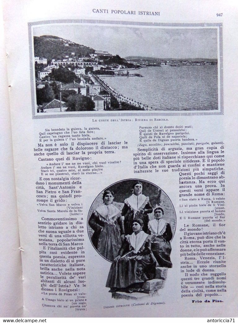 La Lettura 19 Ottobre 1915 WW1 Dalmazia Dalbono Girls Scout Trentino Istria Cani - Guerre 1914-18