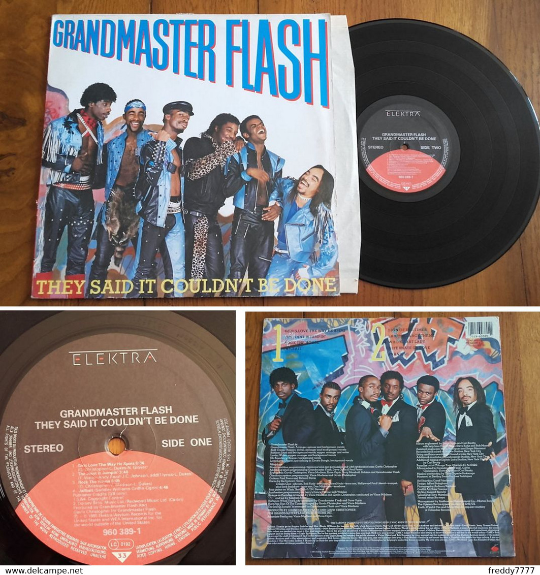 RARE Deutsch LP 33t RPM (12") GRANDMASTER FLASH (1985) - Rap En Hip Hop