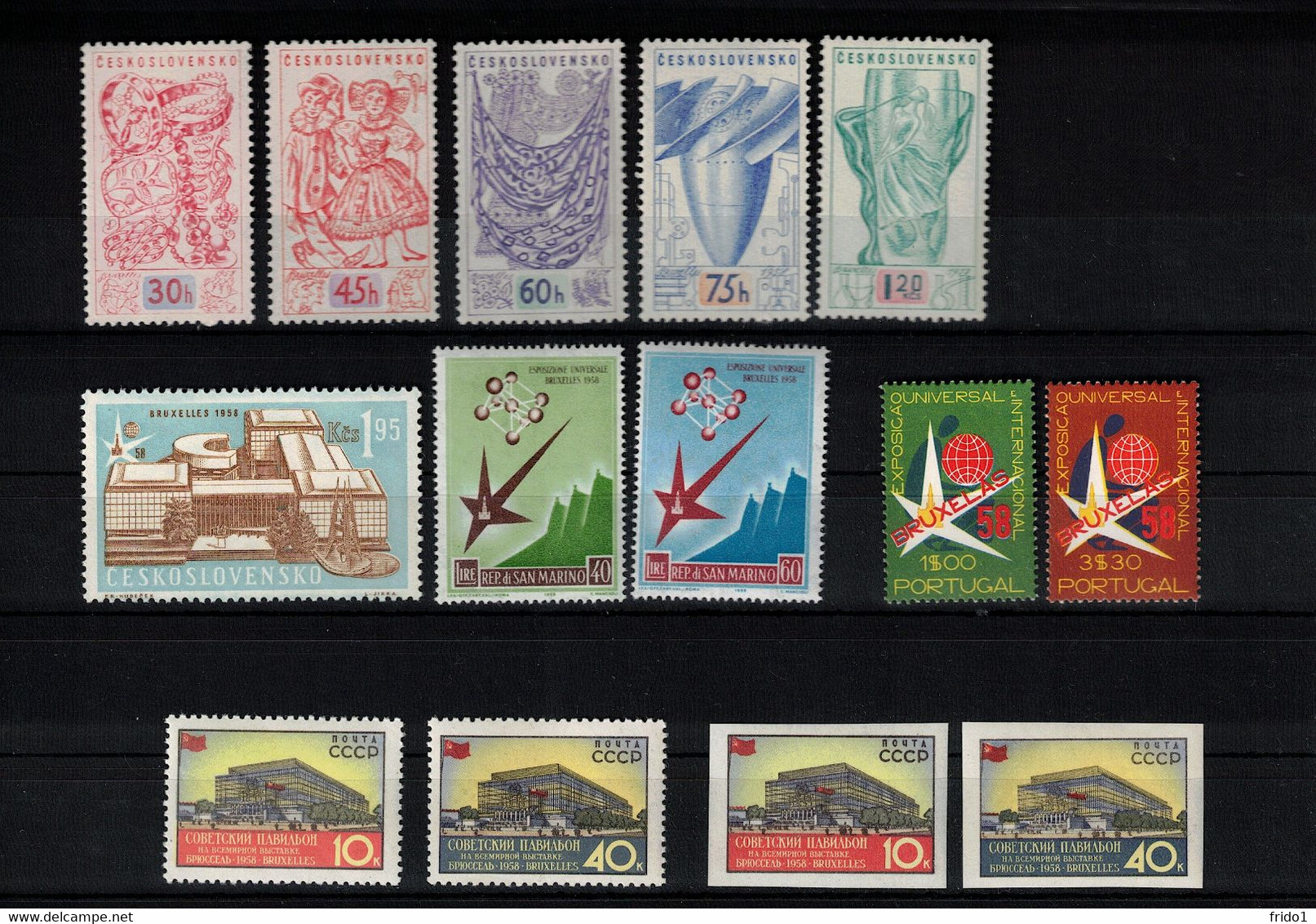 1958 Universal And International Exhibition Brussels / Bruxelles Selection Of Sets From Different Count. Postfrisch/ MNH - 1958 – Brüssel (Belgien)